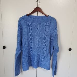 SO Women's XL Chunky Cable Sweater